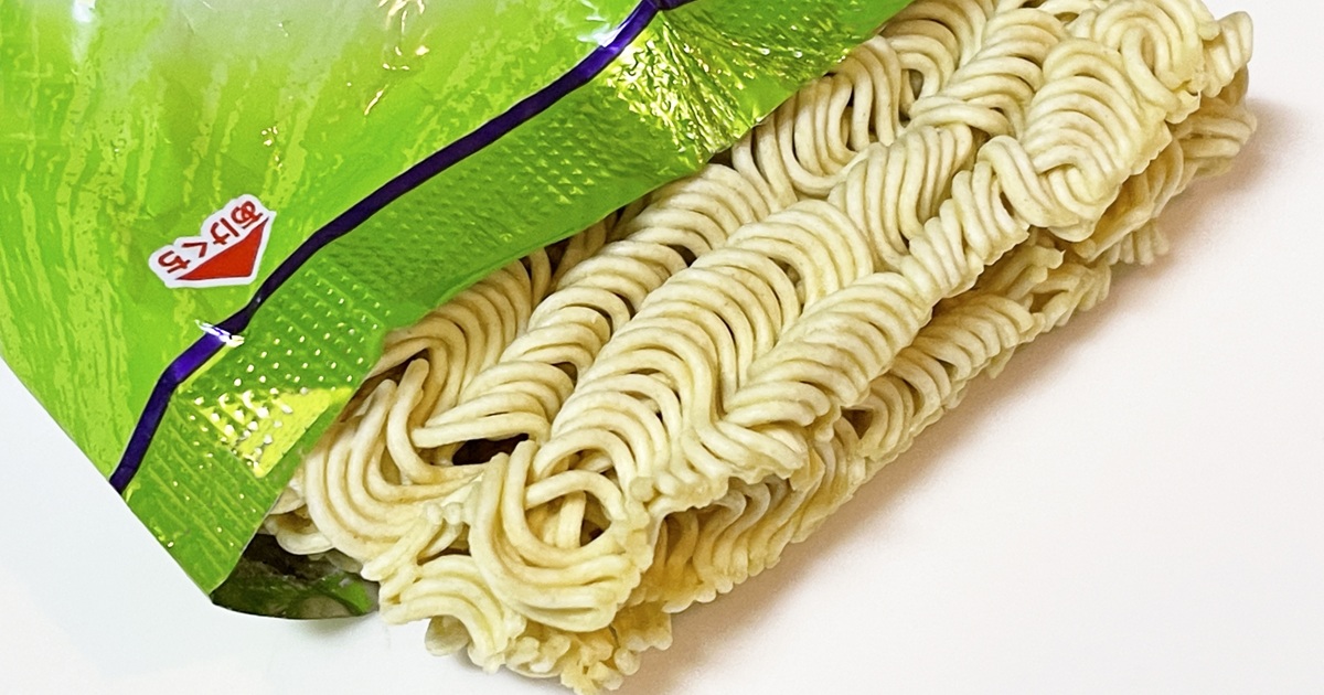 袋麺を開けた時の画像